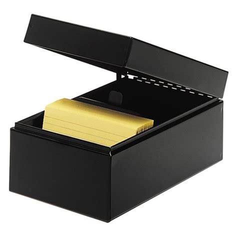 metal index card file boxes|metal index card file drawers.